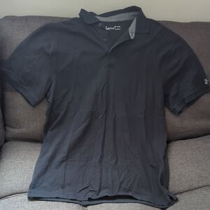 Under Armour Black Polo Shirt Classic Design
